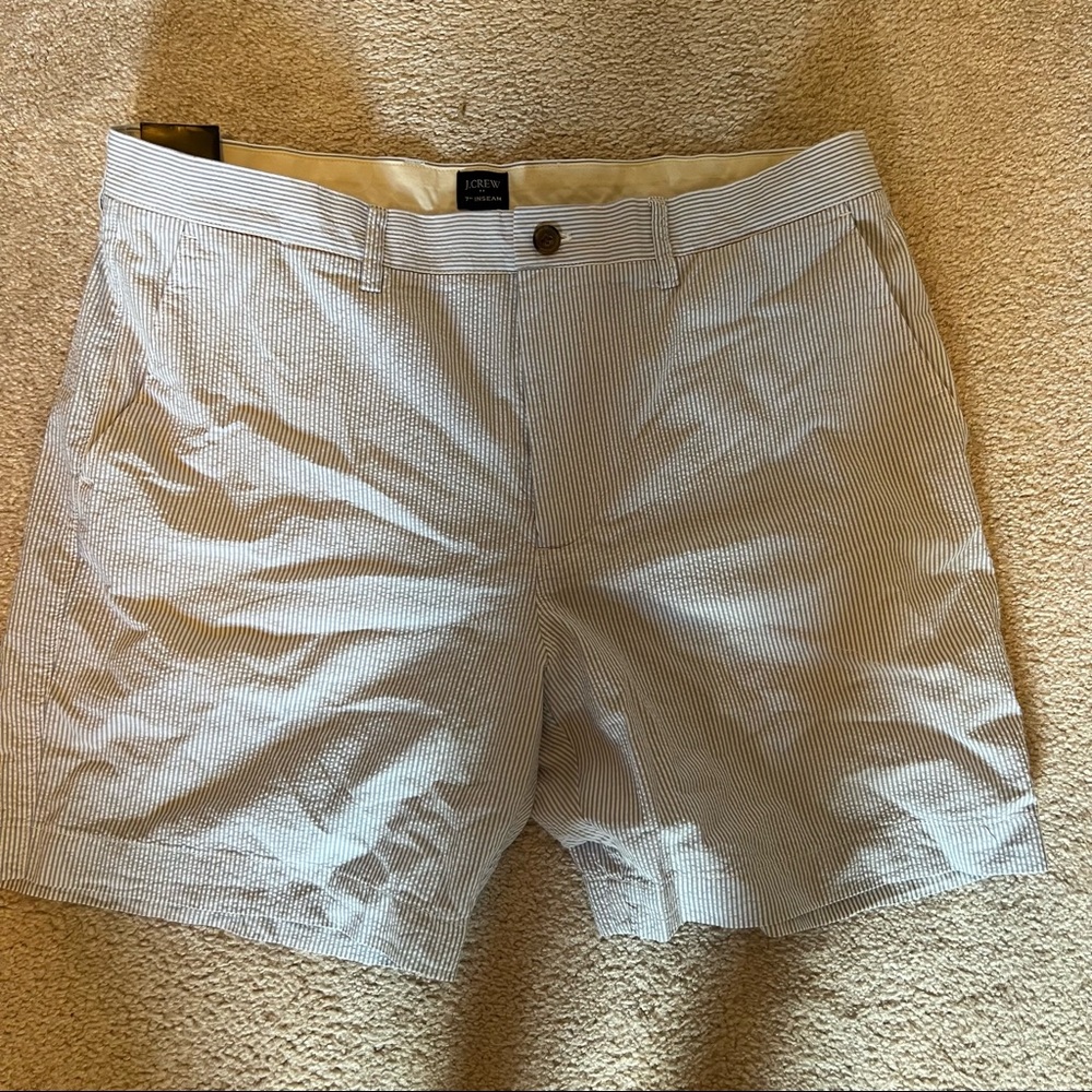 NWT seersucker shorts size 36 7 inch inseam